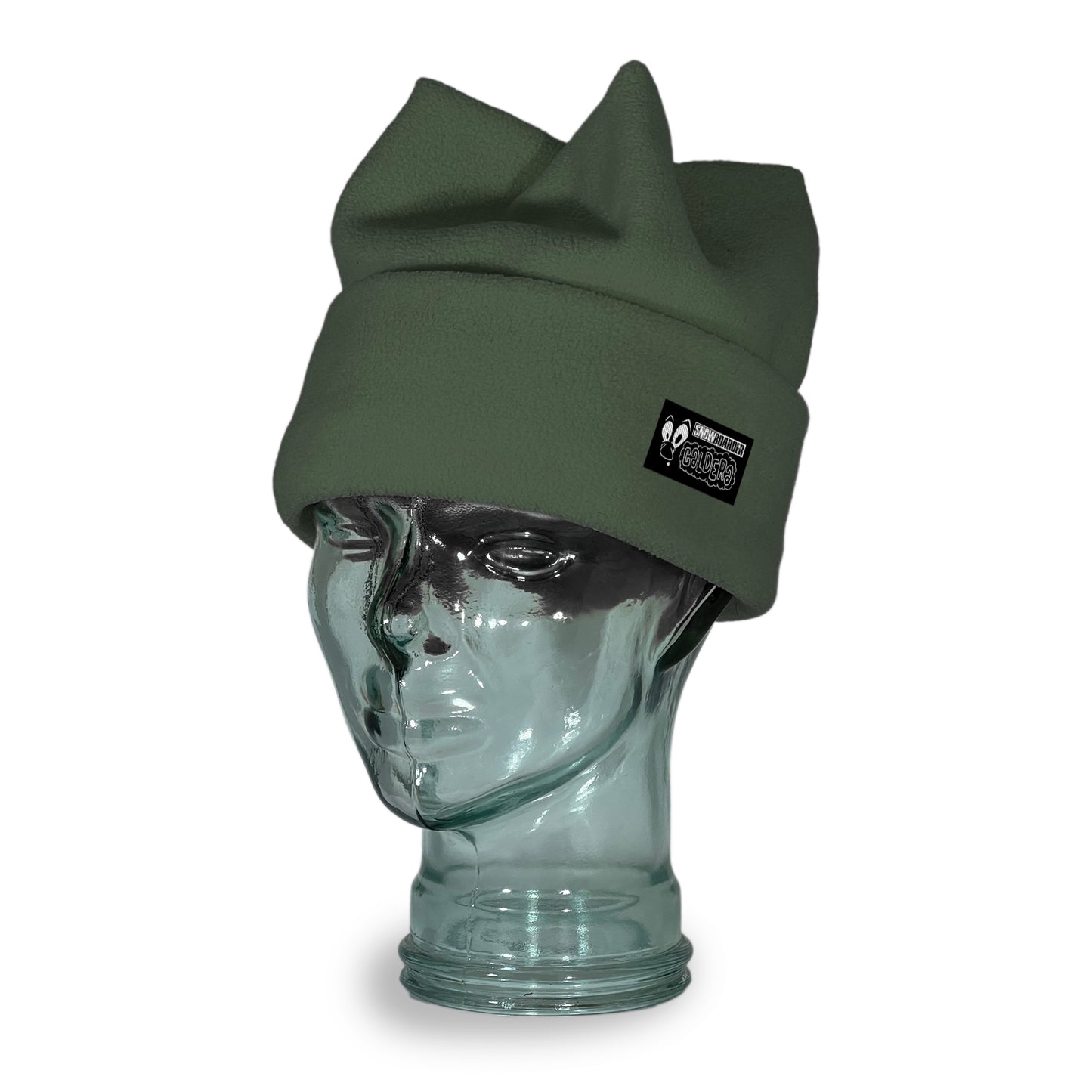 Snowboarder Magazine Pine Green Classic Four Point Beanie