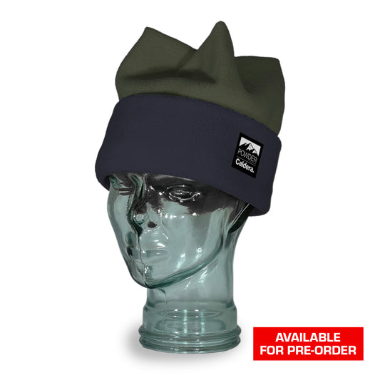 Powder Magazine Navy Olive Classic Four Point Beanie