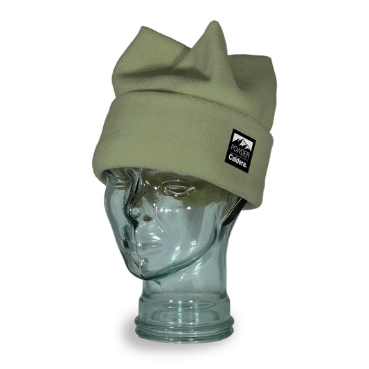 Powder Magazine Sage Green Classic Four Point Beanie