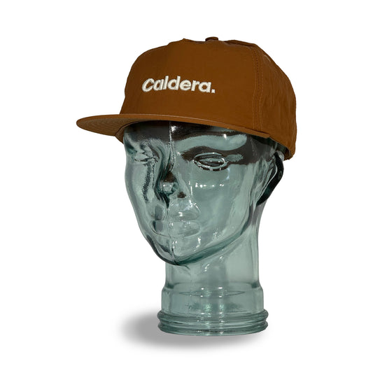 Rust Nylon Embroidered Hat