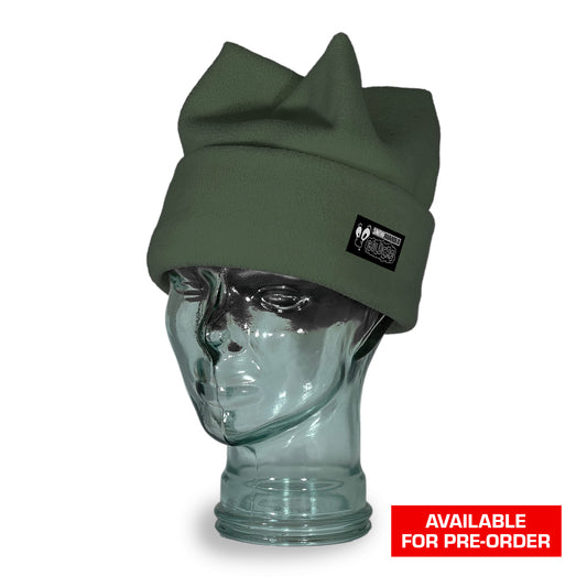 Snowboarder Magazine Pine Green Classic Four Point Beanie