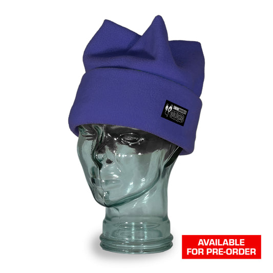 Snowboarder Magazine Purple Classic Four Point Beanie