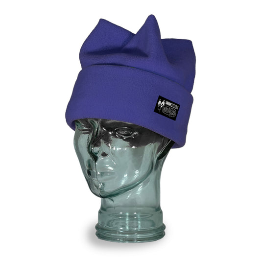 Snowboarder Magazine Purple Classic Four Point Beanie