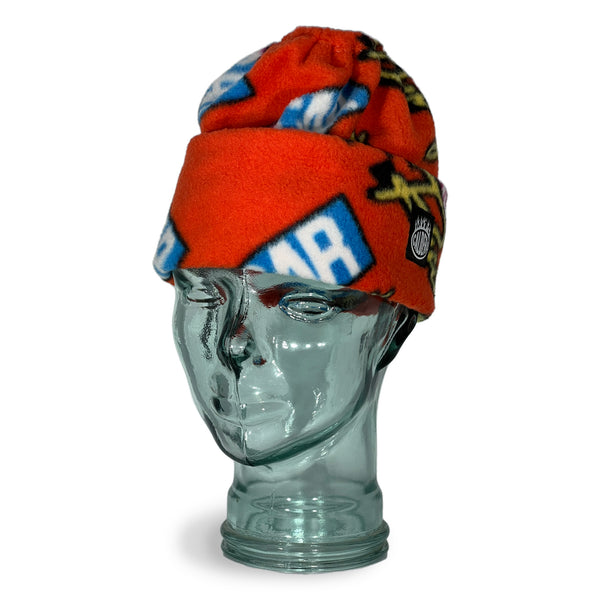red balenciaga beanie